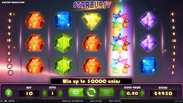 Starburst NetEnt mejores slots online