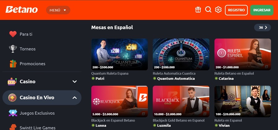 Crear una cuenta en Betano peru casino