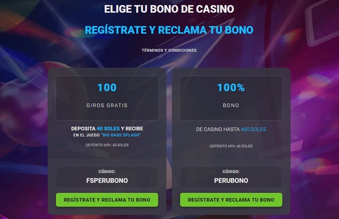 Bono de bienvenida de casino de Coolbet Peru